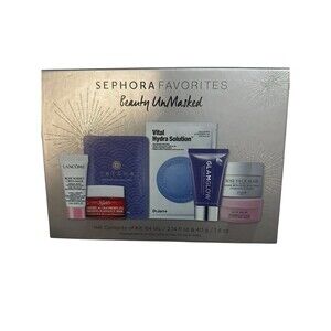Sephora Favorites Beauty Unmasked 7 pcs NIB Sealed Tatcha Dr.Jart Kiehls Lancome